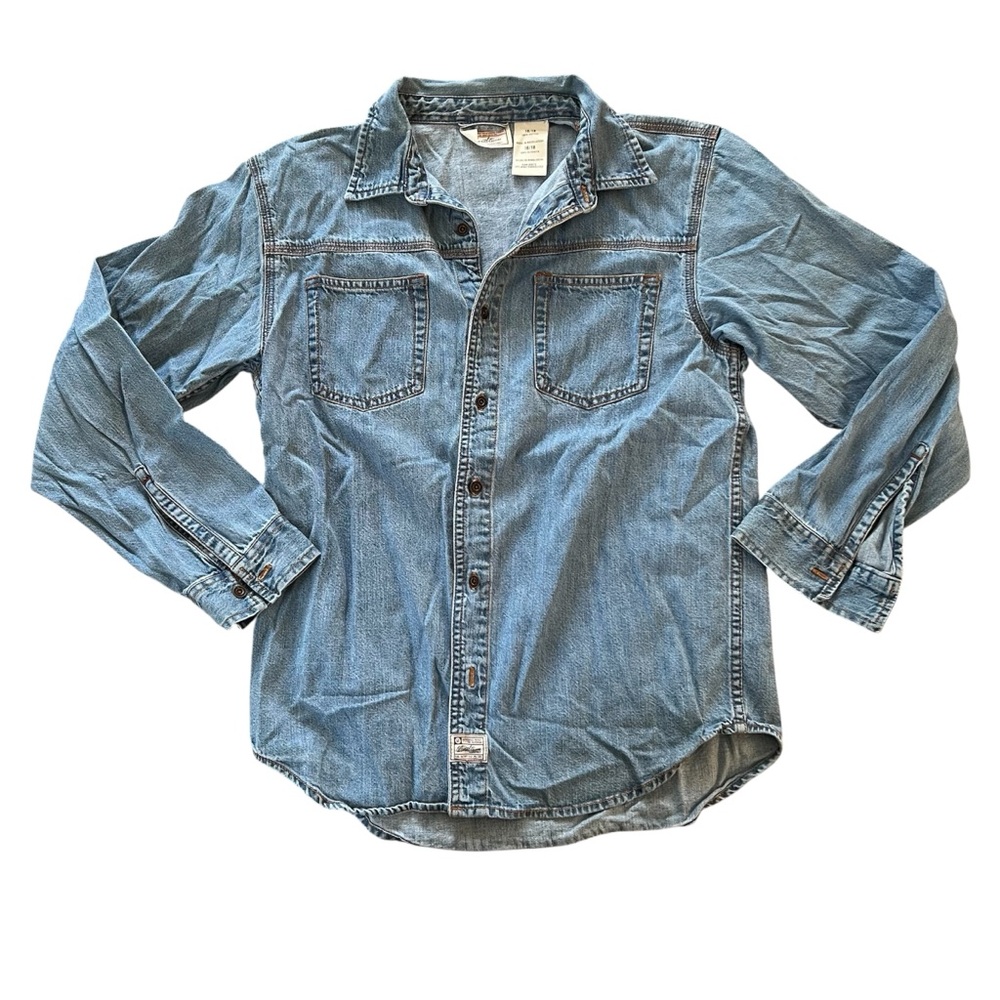 Levi Light Wash Woman’s Denim Button Up